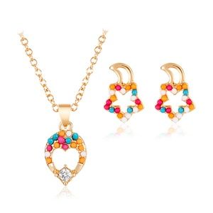 Adorable Flower Necklace Set- Childrens